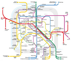 Plan du metro de Paris